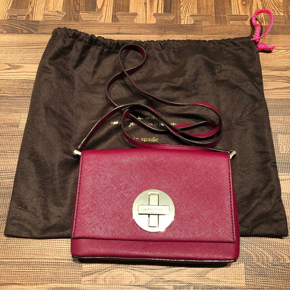 Kate Spade Red Saffiano Leather Small Purse